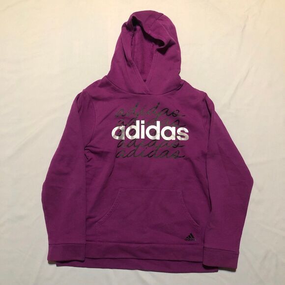 Adidas Hoodie Girls XL Purple - Picture 1 of 10